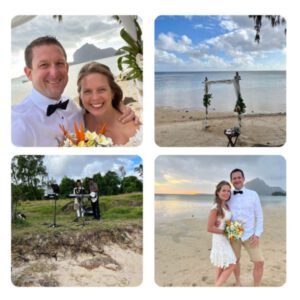 Jahresrückblick 2022 - ein Hochzeitspaar am Strand