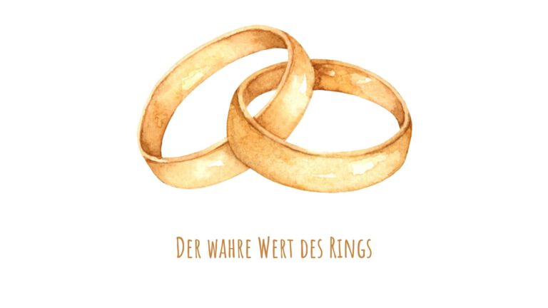 Die Kurzgeschichte Der wahre Wert des Rings erzählt uns, dass jeder einzigartig ist.